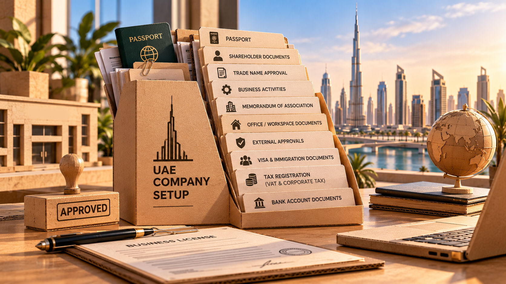 UAE Business Setup Documents Checklist 2026: Requirements for Mainland & Free Zone Companies